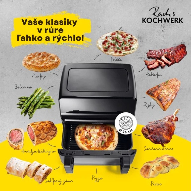 KochWerk Teplovzdušná fritéza s dvojitou komorou 14349 Dual Vario (1)